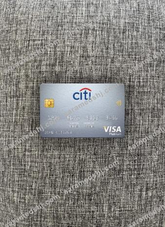 Sweden Citibank visa platinum card photolook front